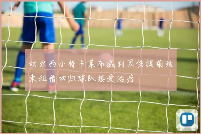 切尔西小将卡莱布威利因伤提前结束租借回归球队接受治疗