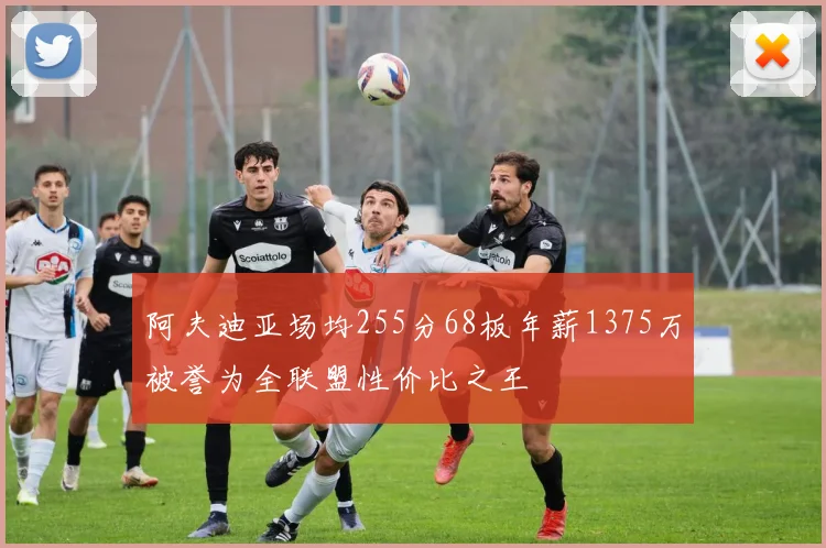 阿夫迪亚场均255分68板年薪1375万被誉为全联盟性价比之王